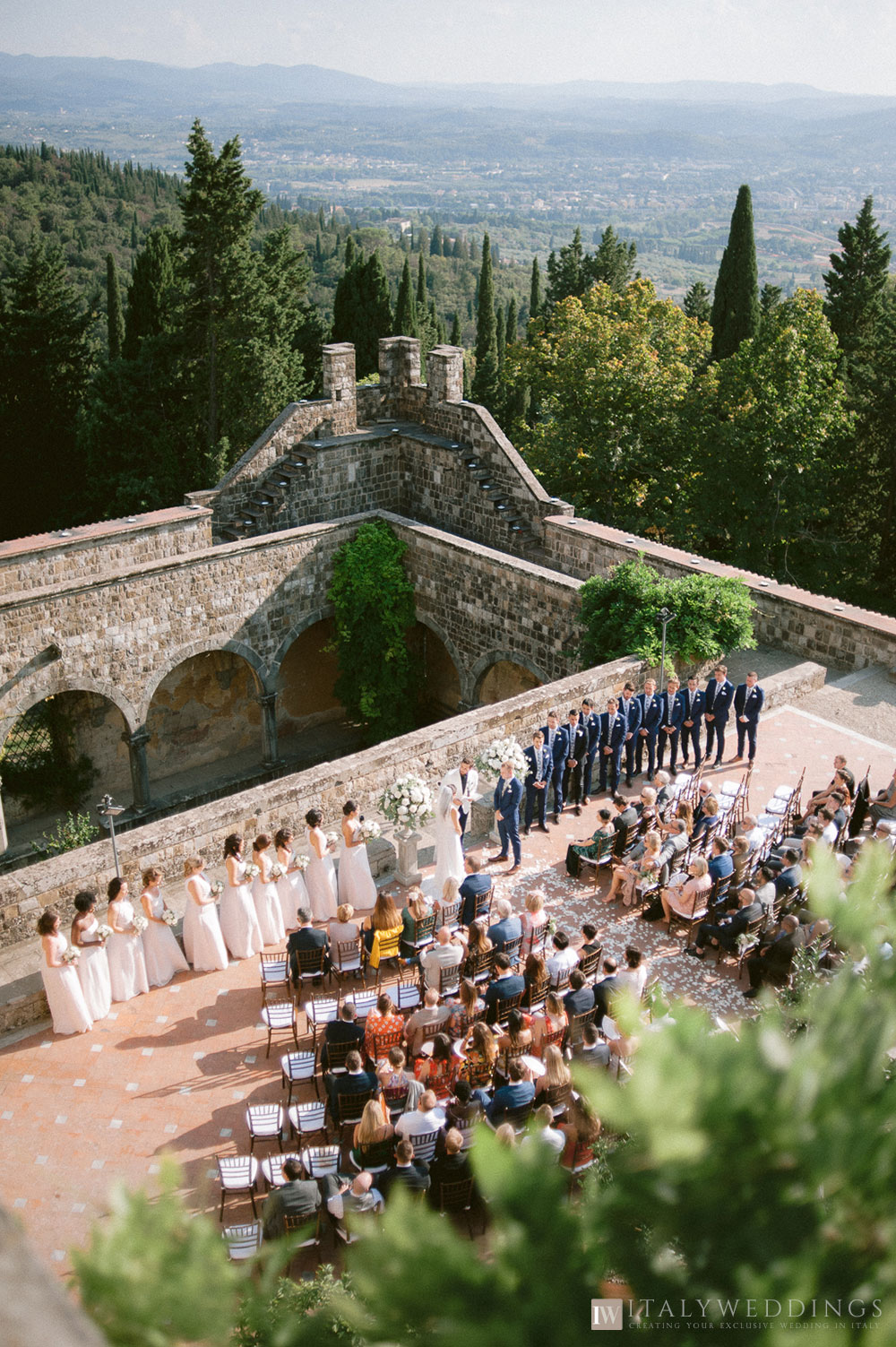 Castle wedding Florence Vincigliata