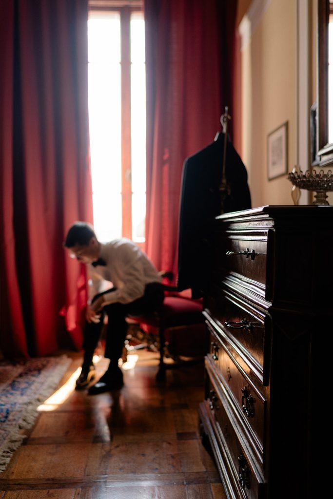 Symbolic blessing at Villa Monaciano Siena