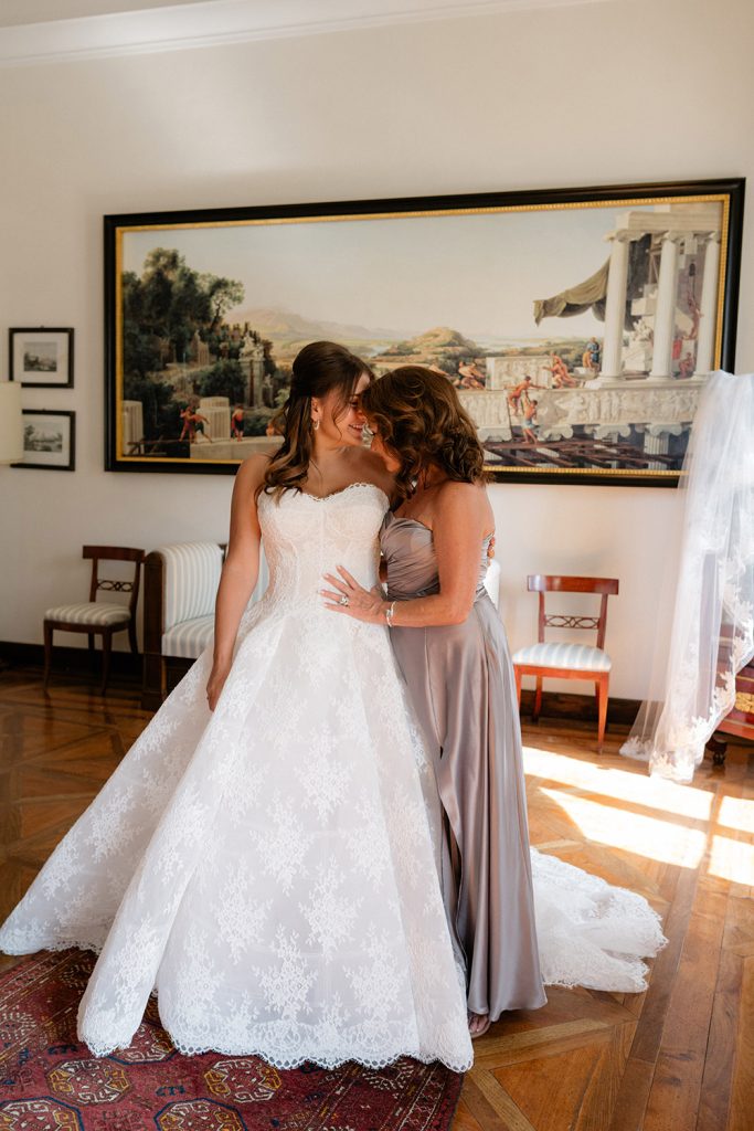 Symbolic blessing at Villa Monaciano Siena