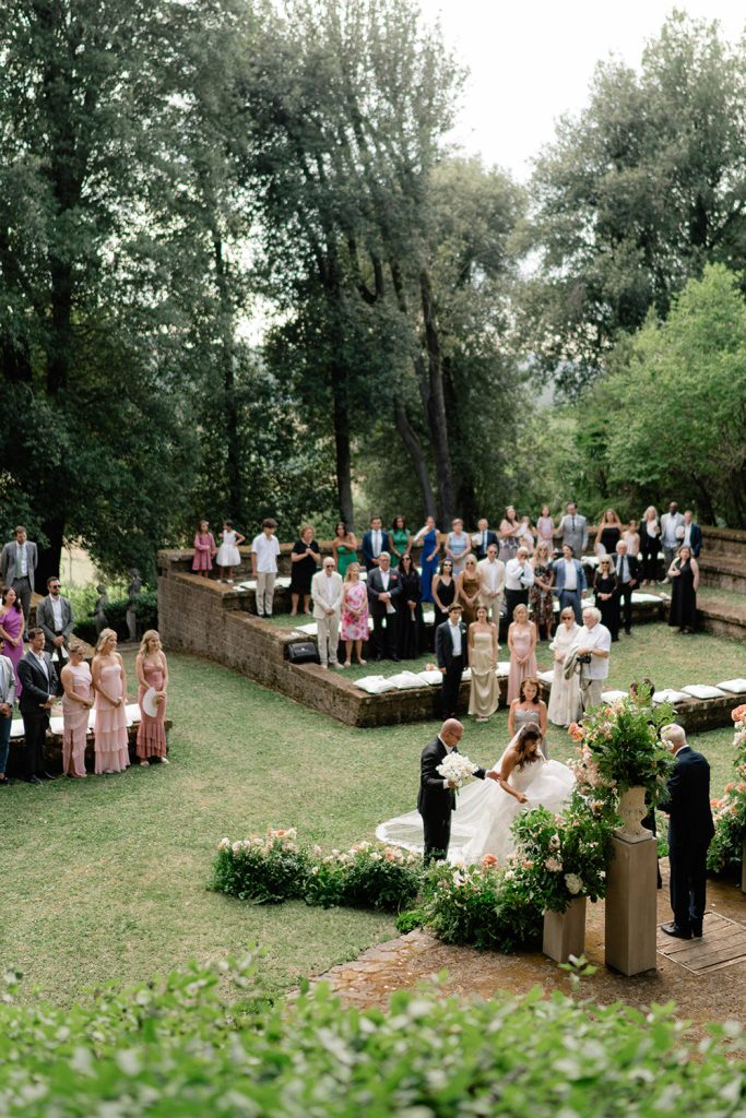 Symbolic blessing at Villa Monaciano Siena