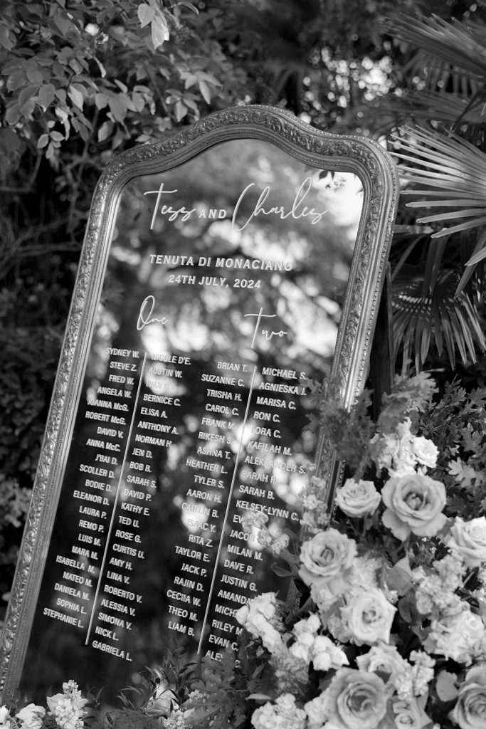 Symbolic blessing at Villa Monaciano Siena