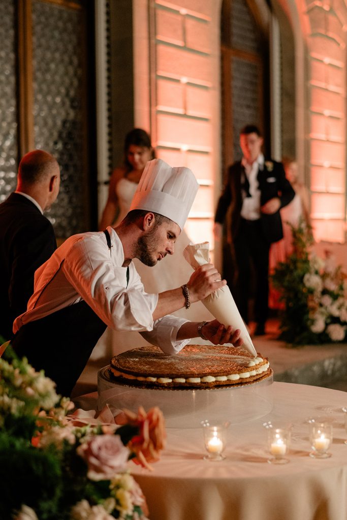 Symbolic blessing at Villa Monaciano Siena