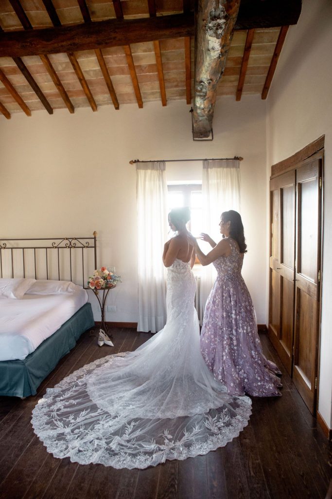 Jennifer and Wills blessing in Assisi, central Italy