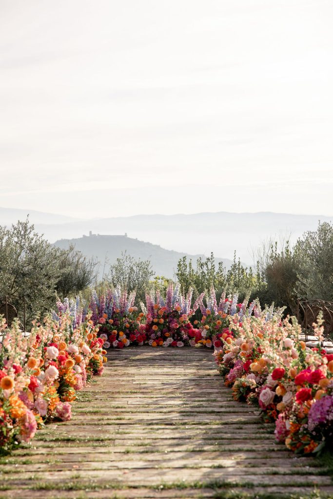 Jennifer and Wills blessing in Assisi, central Italy