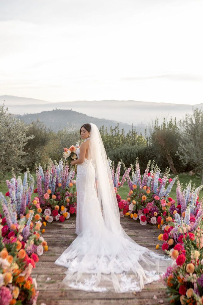 Jennifer and Wills blessing in Assisi, central Italy