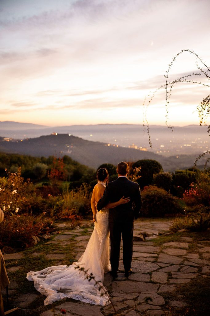 Jennifer and Wills blessing in Assisi, central Italy