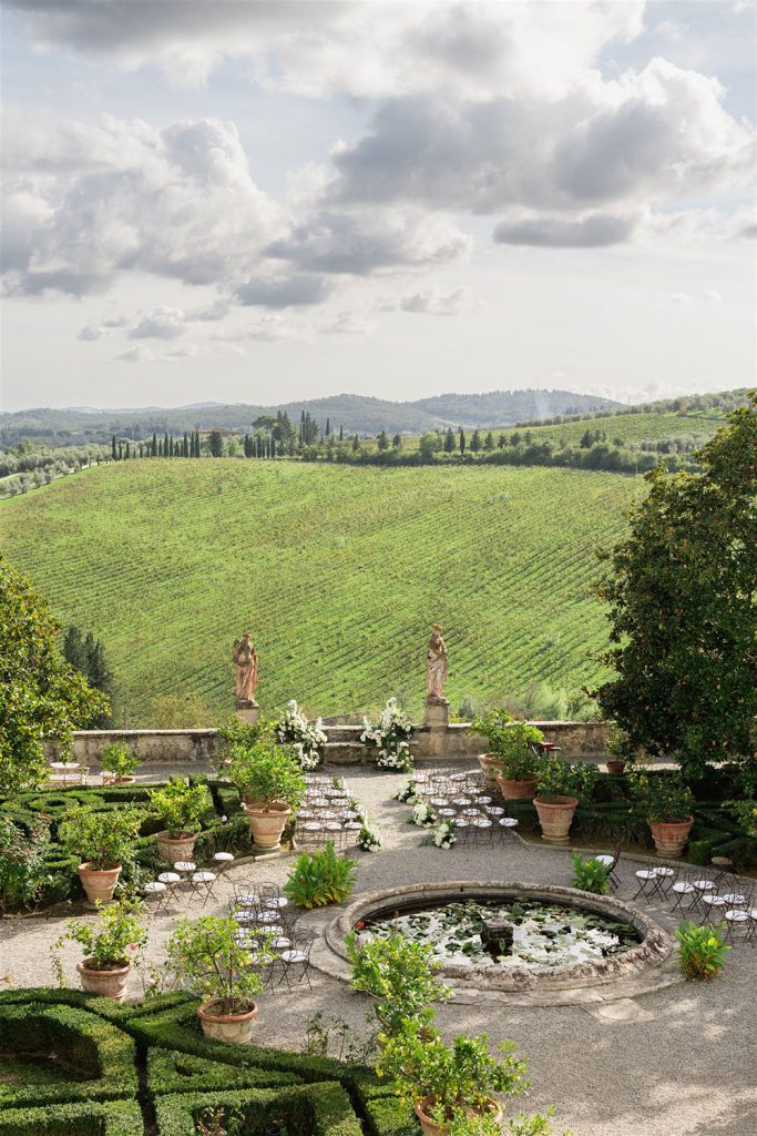 Villa Corsini a Mezzomonte formal wedding